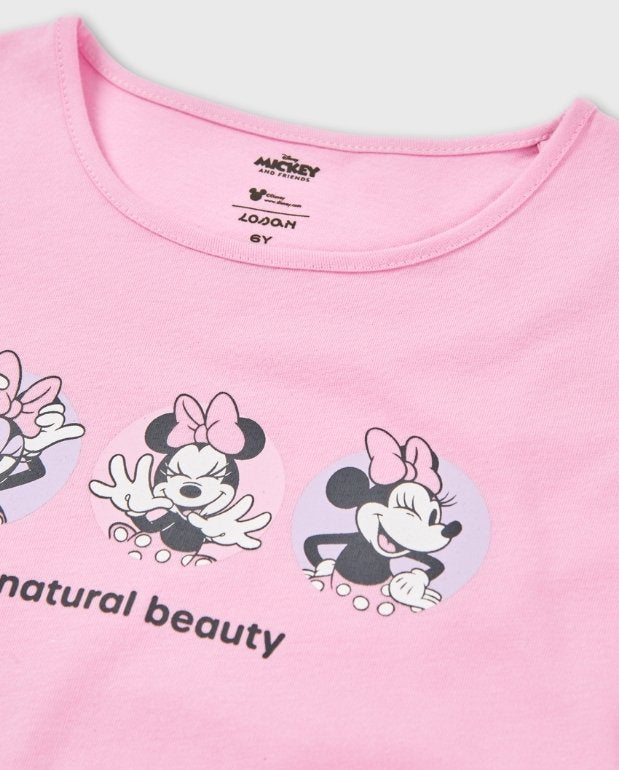 Blusa Minnie Rosa Losan Detalle
