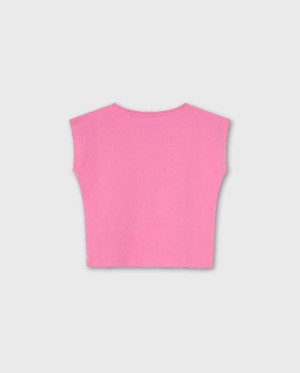 Blusa Corazones Lentejuelas Fucsia Losan Amore
