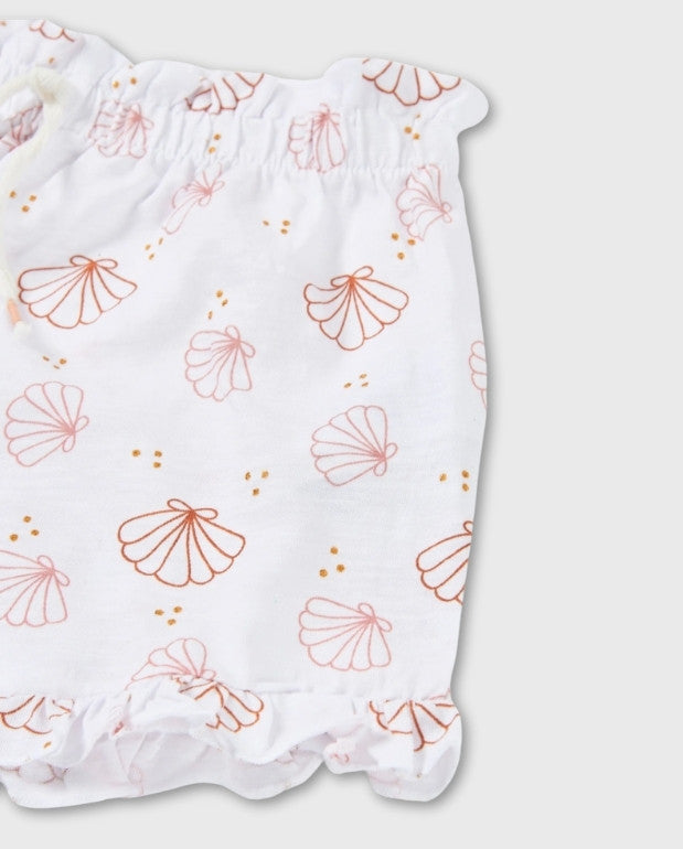 Short Conchas Blanco Losan Playa