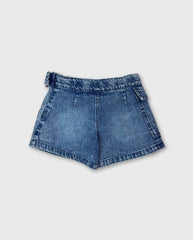 Falda Short Bolsillo Denim Losan Blue