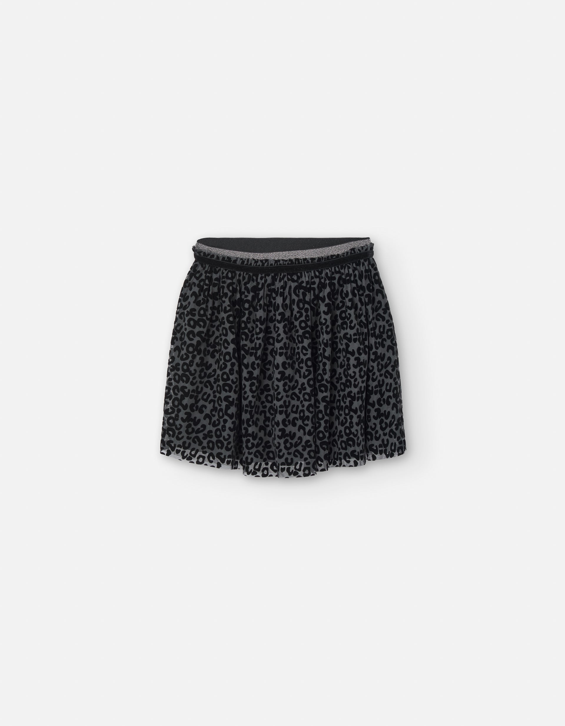 Falda tul animal print negro Zippy para niña 2T a 7T