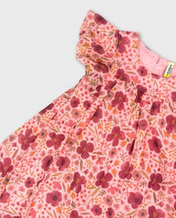 Vestido Velo Estampado Losan Pink