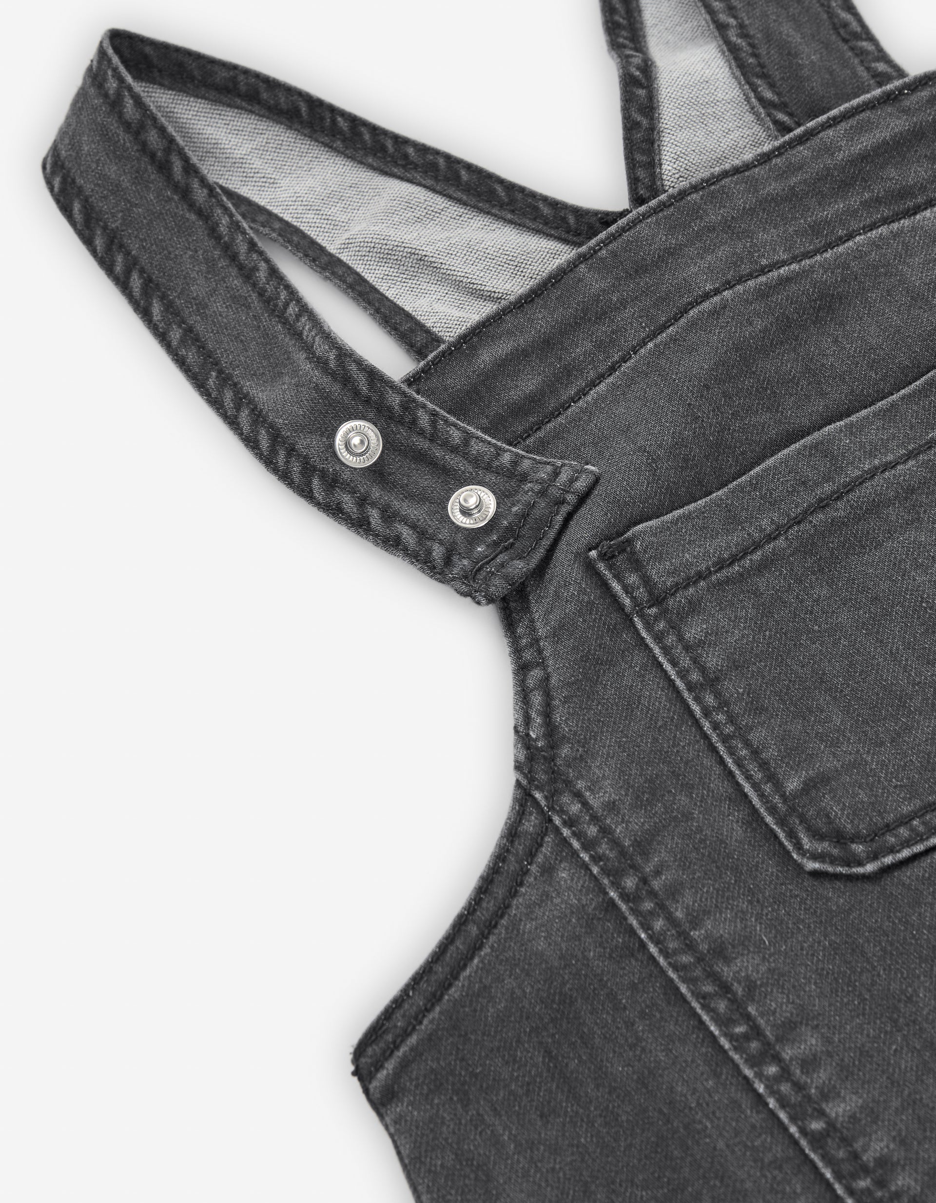 Detalle tejido denim braga Zippy gris oscuro