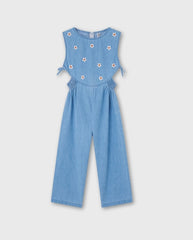 Enterizo Margaritas Denim Claro Losan