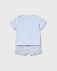 Conjunto Bermuda Cebra Azul Losan Blue