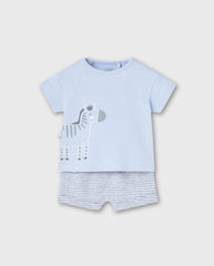 Conjunto Bermuda Cebra Azul Losan