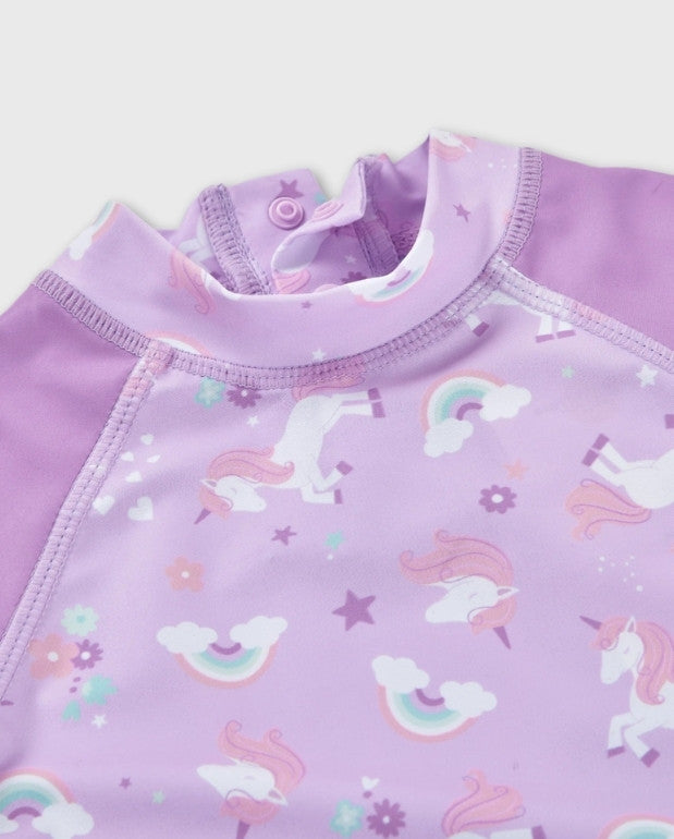 Vestido de Baño Unicornio Lila Losan Arcoiris
