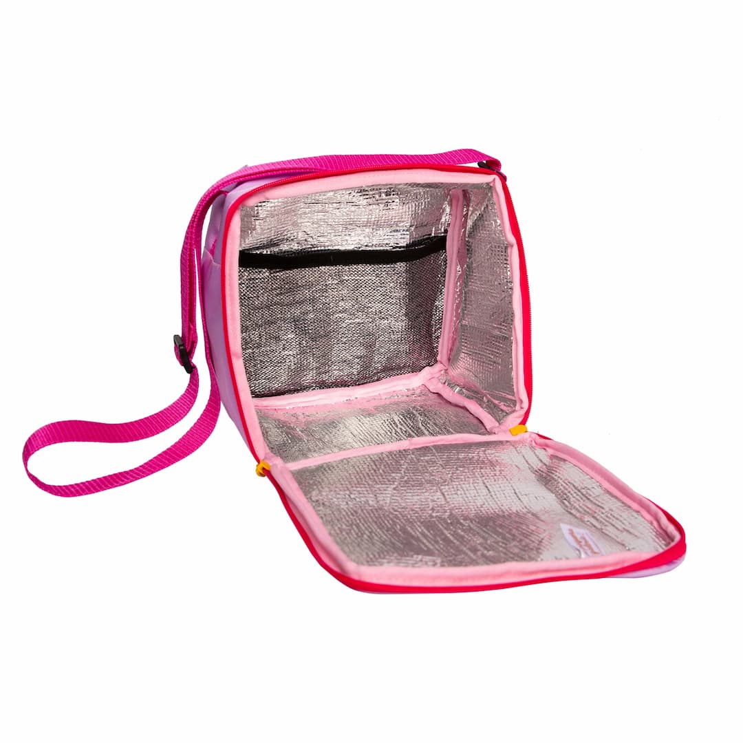 Lonchera Cuadrada Para Niños Impermeable Arcoiris Detalle