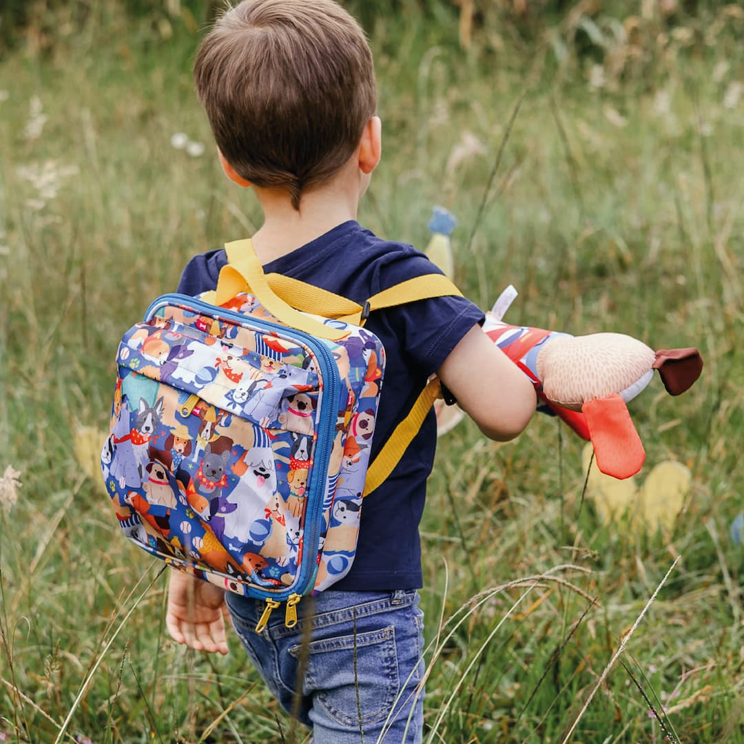 Lonchera Premium Impermeable Para Niños Perritos Modelo
