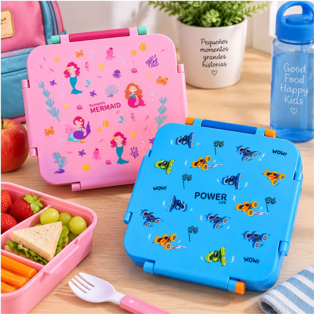 Lonchera Porta Comida Estampado Bebe Rosa