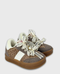 Tenis Moños Animal Print Cafe
