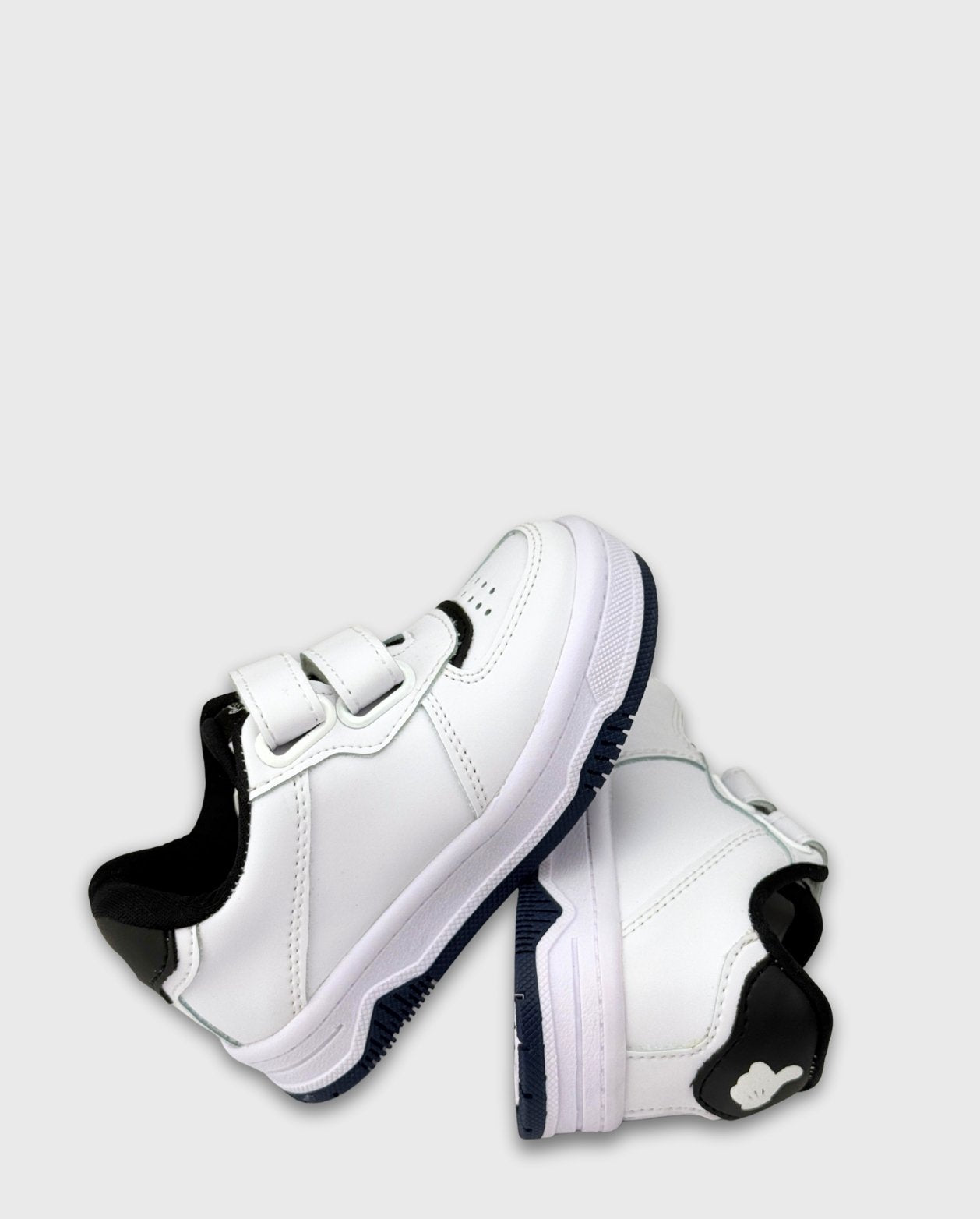 Tenis Velcro Mickey Blanco Detalle