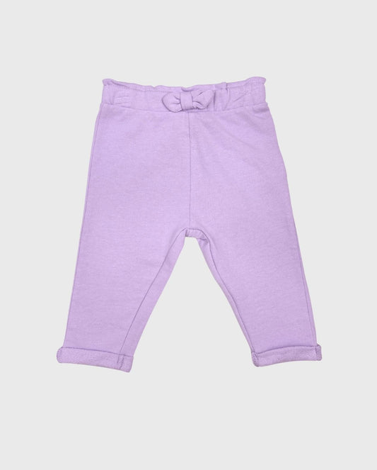 Pantalón Resortado Moño Lila Losan