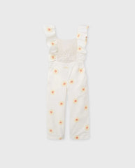 Enterizo Bordado Margaritas Blanco Zippy®