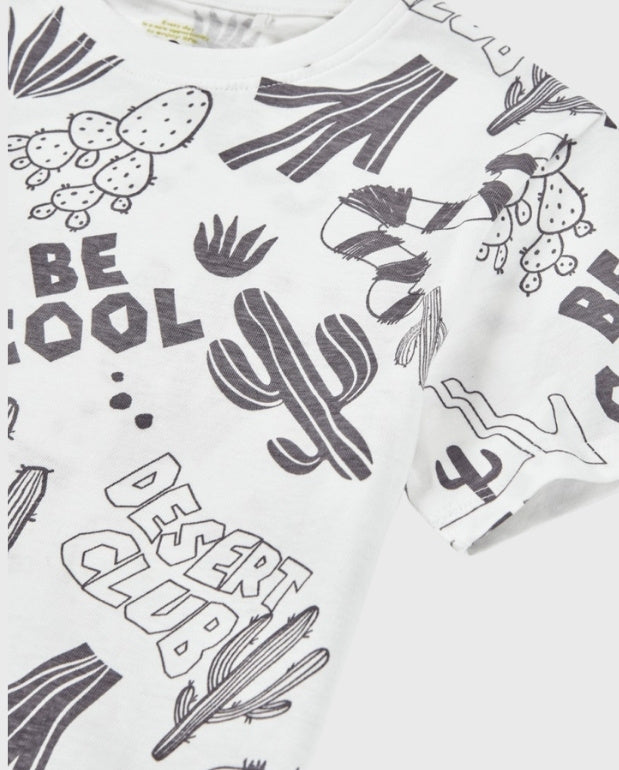 Camiseta Estampado Desert Blanco Losan detalle
