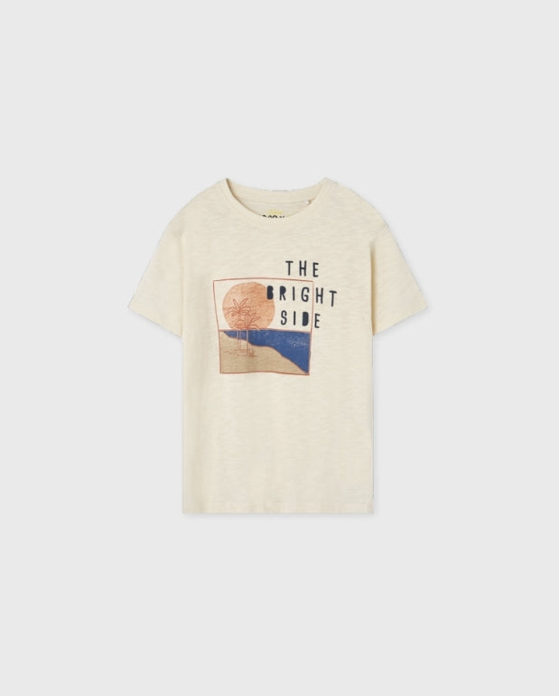 Camiseta Estampado Playa Beige Losan