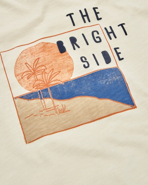 Camiseta Estampado Playa Beige Losan detalle