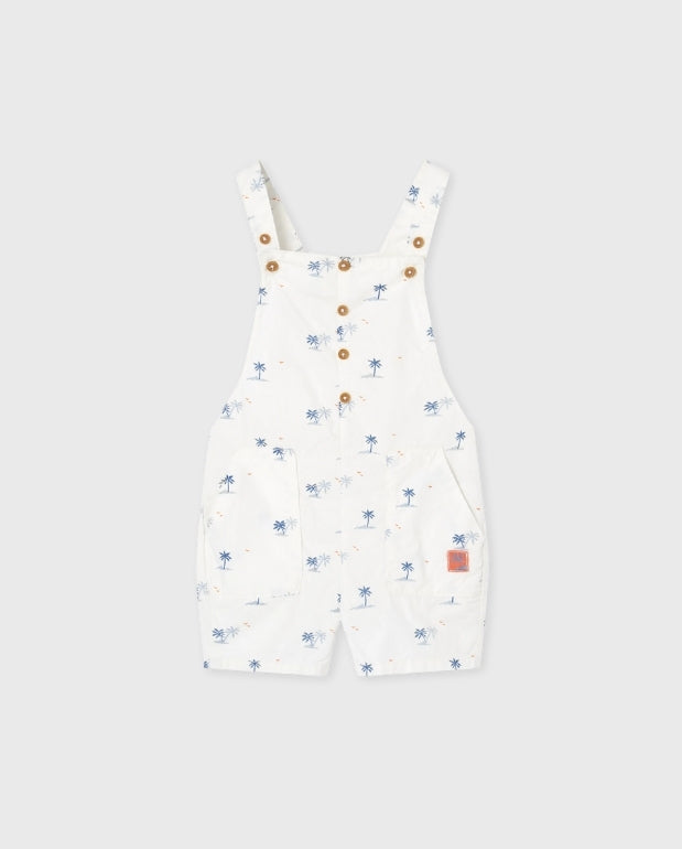 Overol Estampado Palmeras Blanco Losan