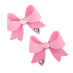 Set Pinzas Moño Candy Bow rosa