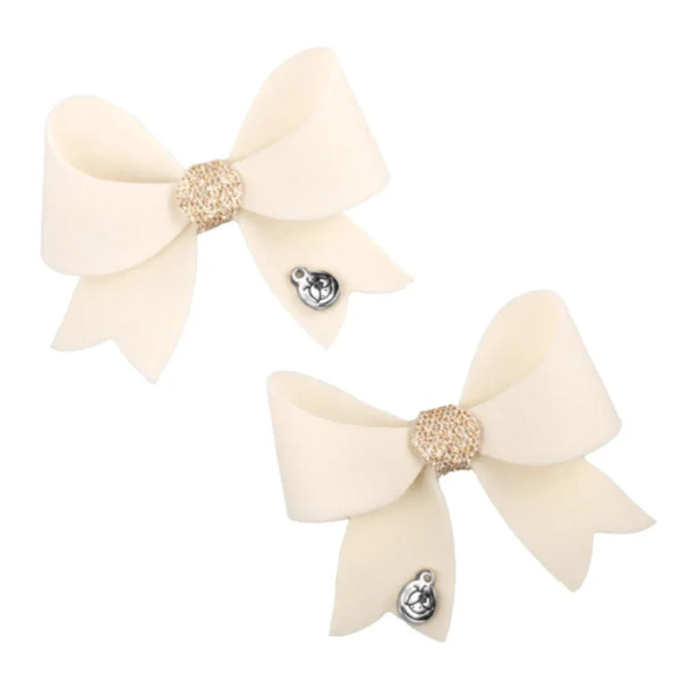 Set Pinzas Moño Candy Bow crudo