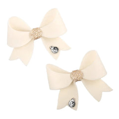 Set Pinzas Moño Candy Bow crudo