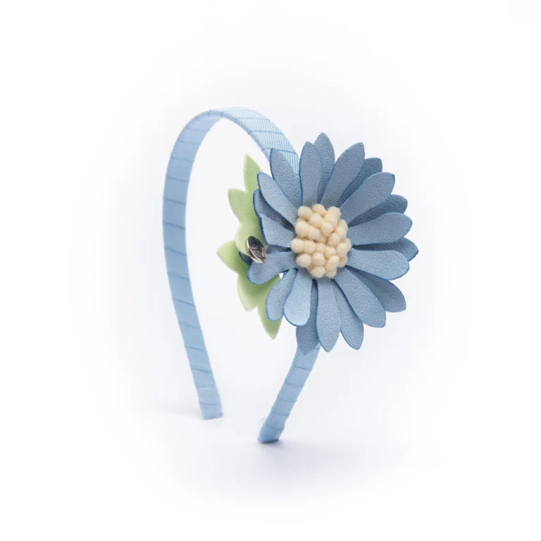 Diadema Flor Fable azul