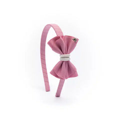 Diadema Moño Whisper  Bow mora leche