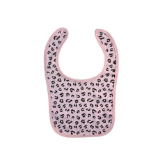 Set 5 Baberos Tela Estampado Niña Animal Print