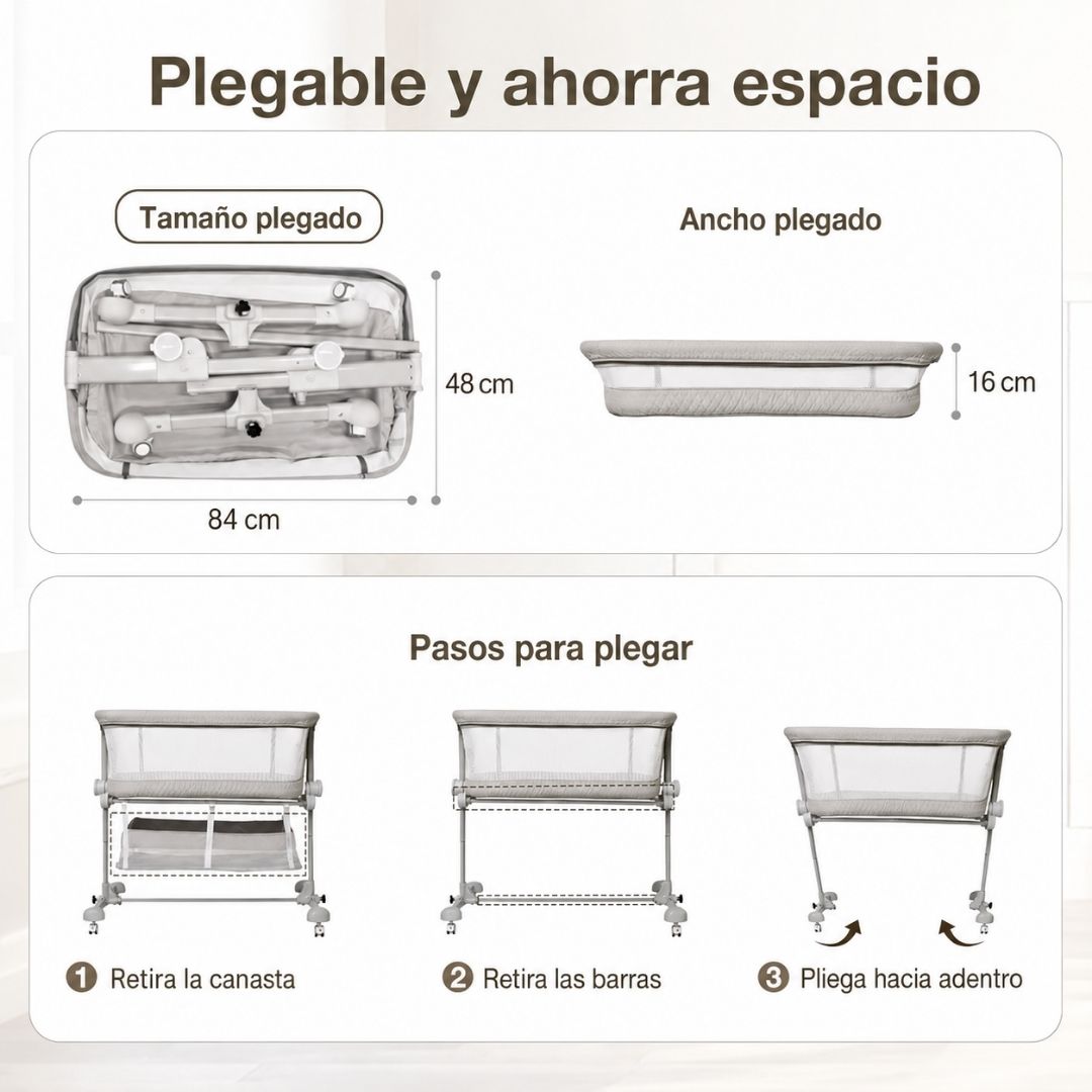 Corral Colecho Daly Beige Kidilo dimensión 