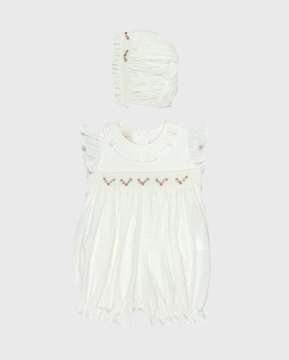 Mameluco 100% Algodón Blanco