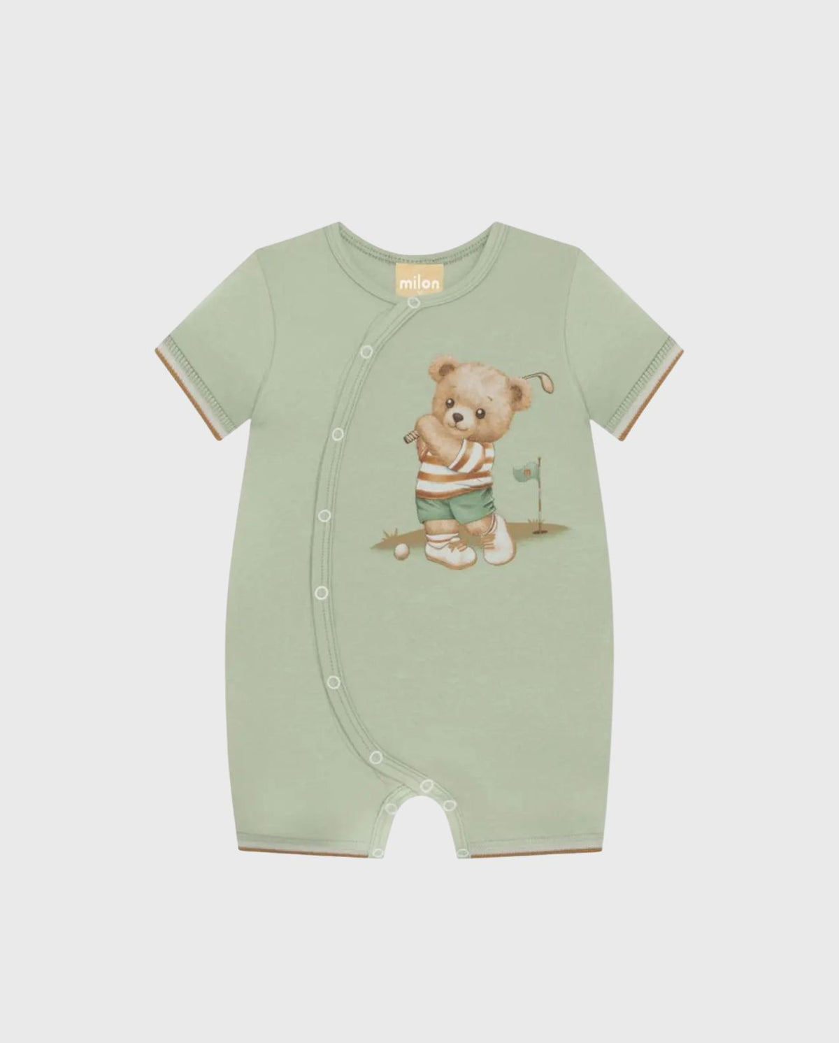 Mameluco Botones Oso Verde