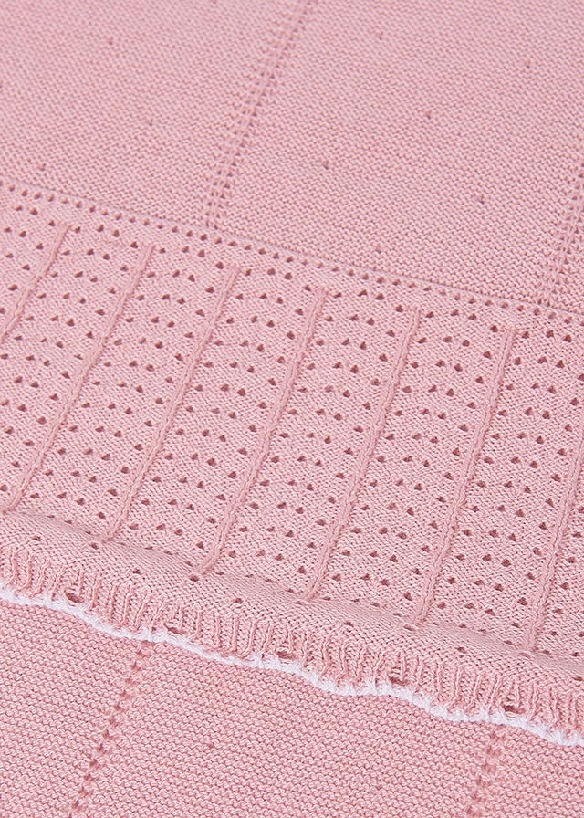 Manta Tricot Rosa Mayoral detalle