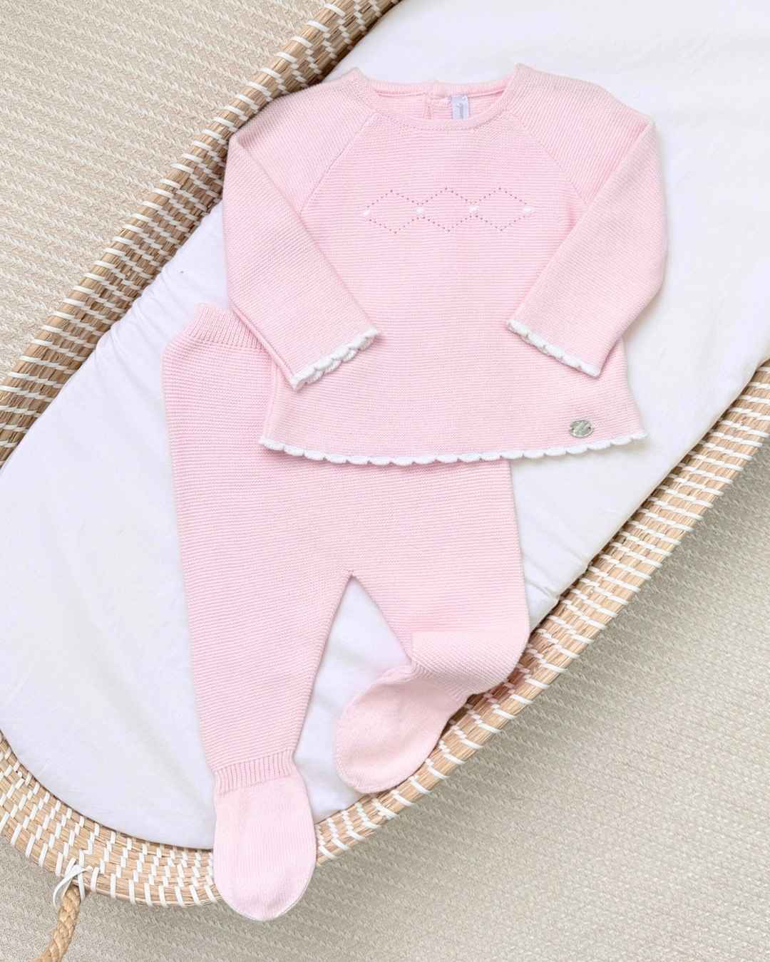 Conjunto Tricot Ibiza Primer Día Rosa Martín Aranda