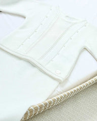 Primer Día Tricot Puntos Blanco Martin Aranda Detalles