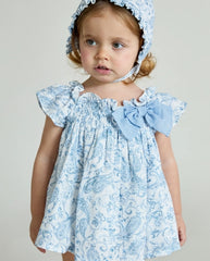 Vestido Estampado Azul Martín Aranda bebe