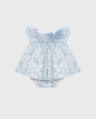 Vestido Estampado Azul Martín Aranda