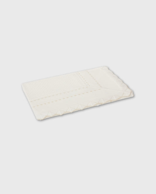Cobija Tricot Detalles Ondas Beige Dr.Kid