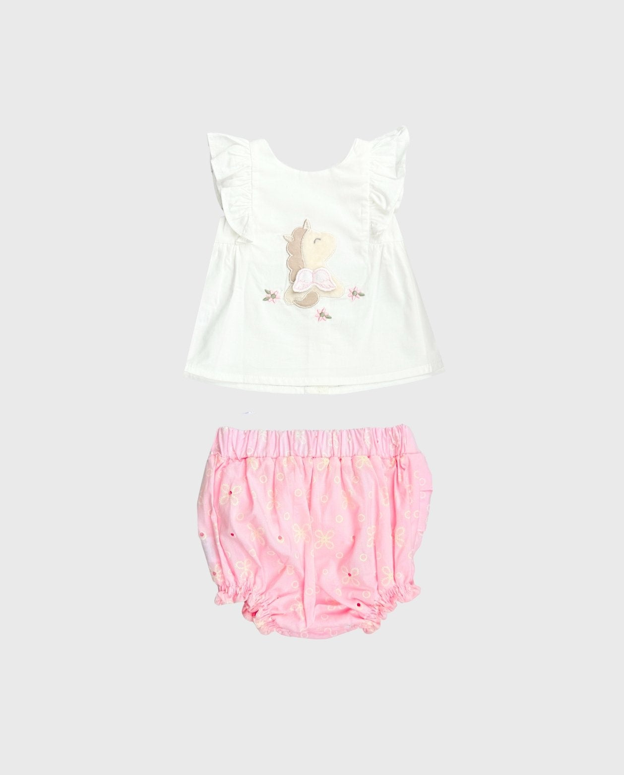 Conjunto Panty Estampado Pony Rosado