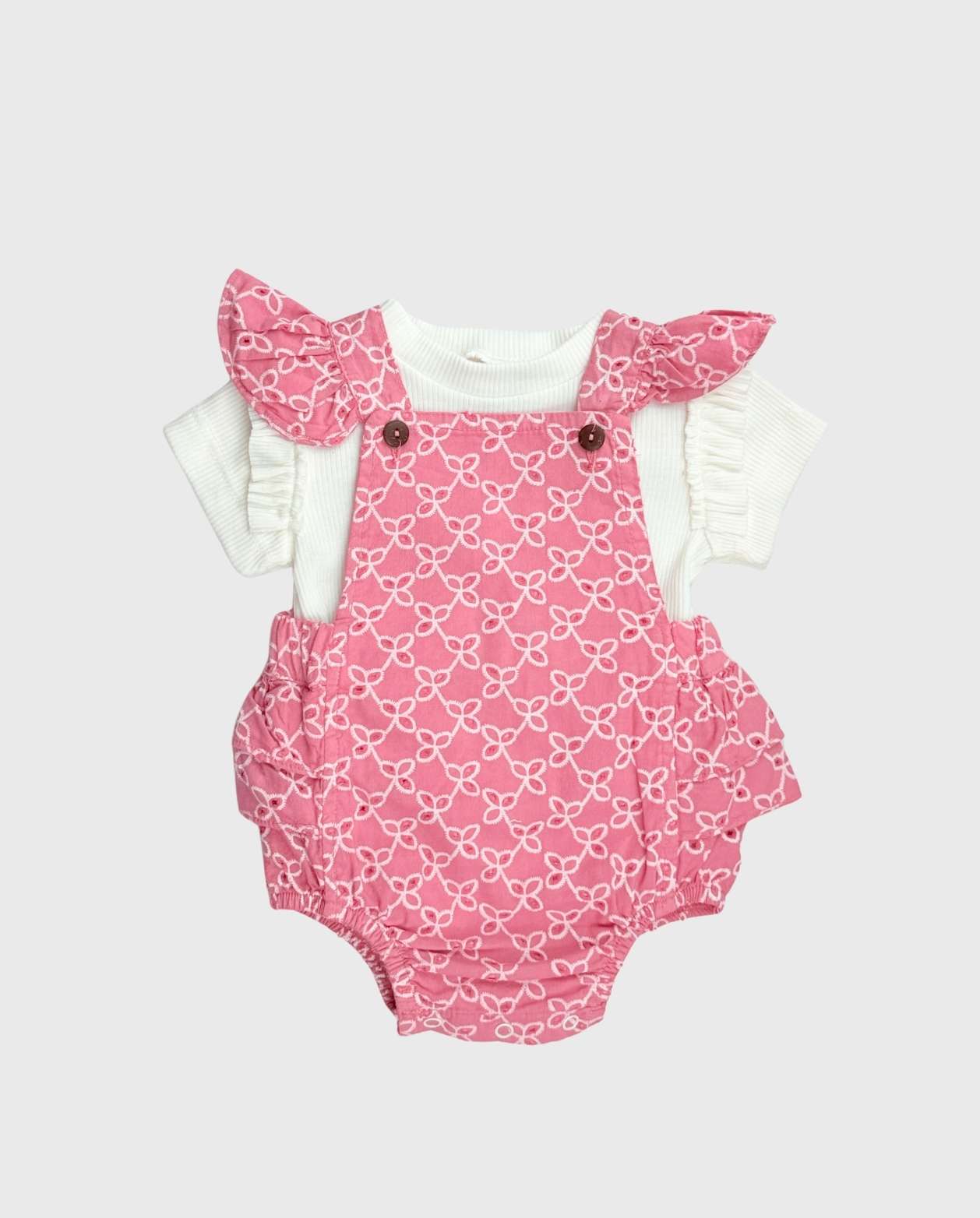 Conjunto Body Con Balaca Flores