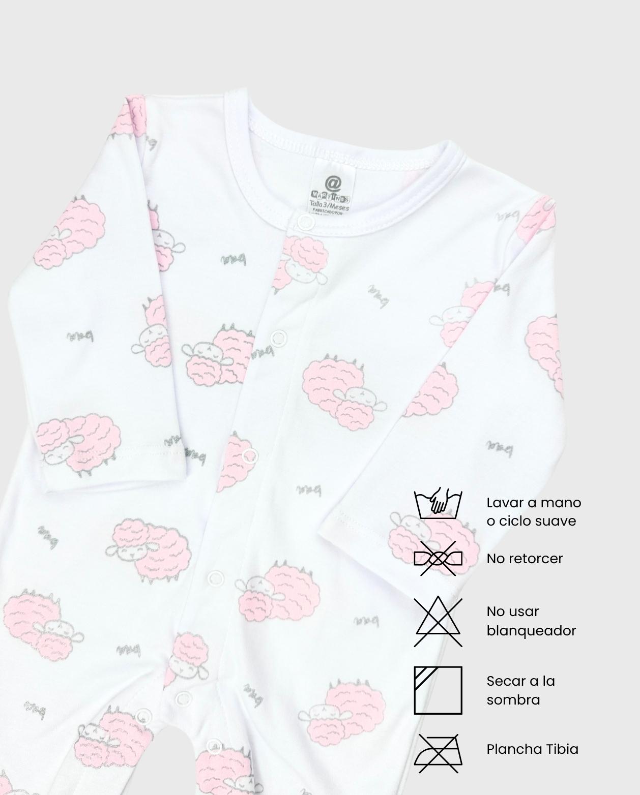 Set 2 Pijamas Estampado Oveja Niña Detalle