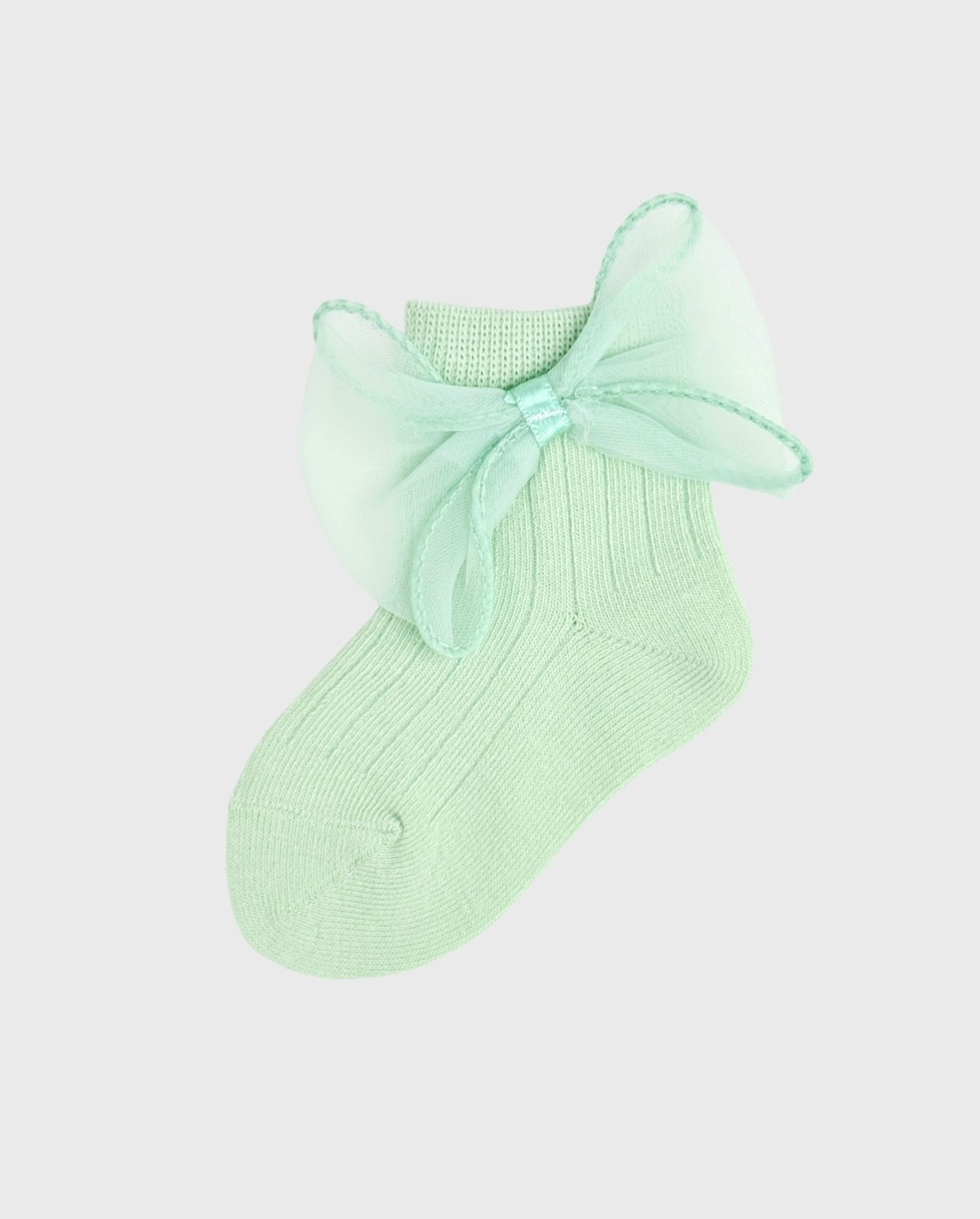 Medias Detalle Moño Tul Verde