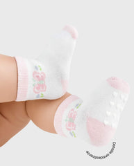 Set 3 Medias Antideslizante Flores Rosa Surtido Diseño