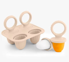 Molde Para Helados en Silicona beige 