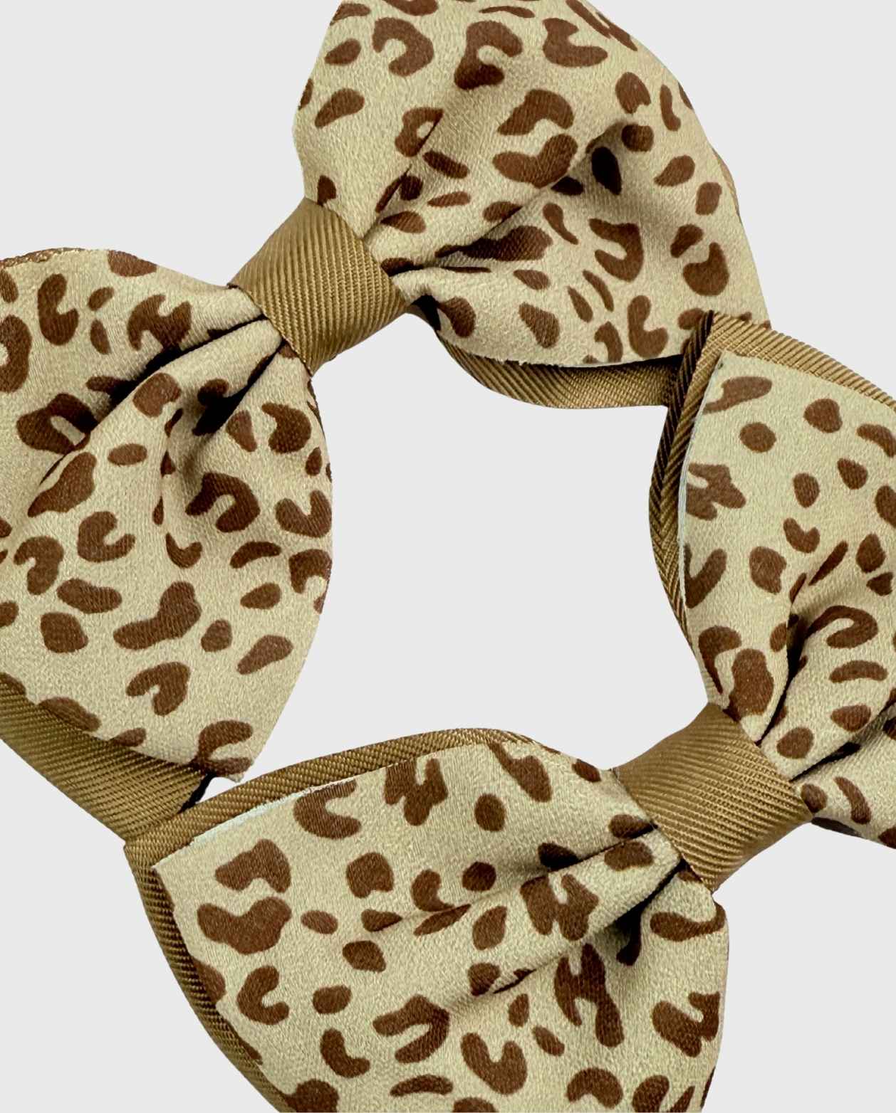 Set 2 Pinzas Moño Coquette Animal Print Moda