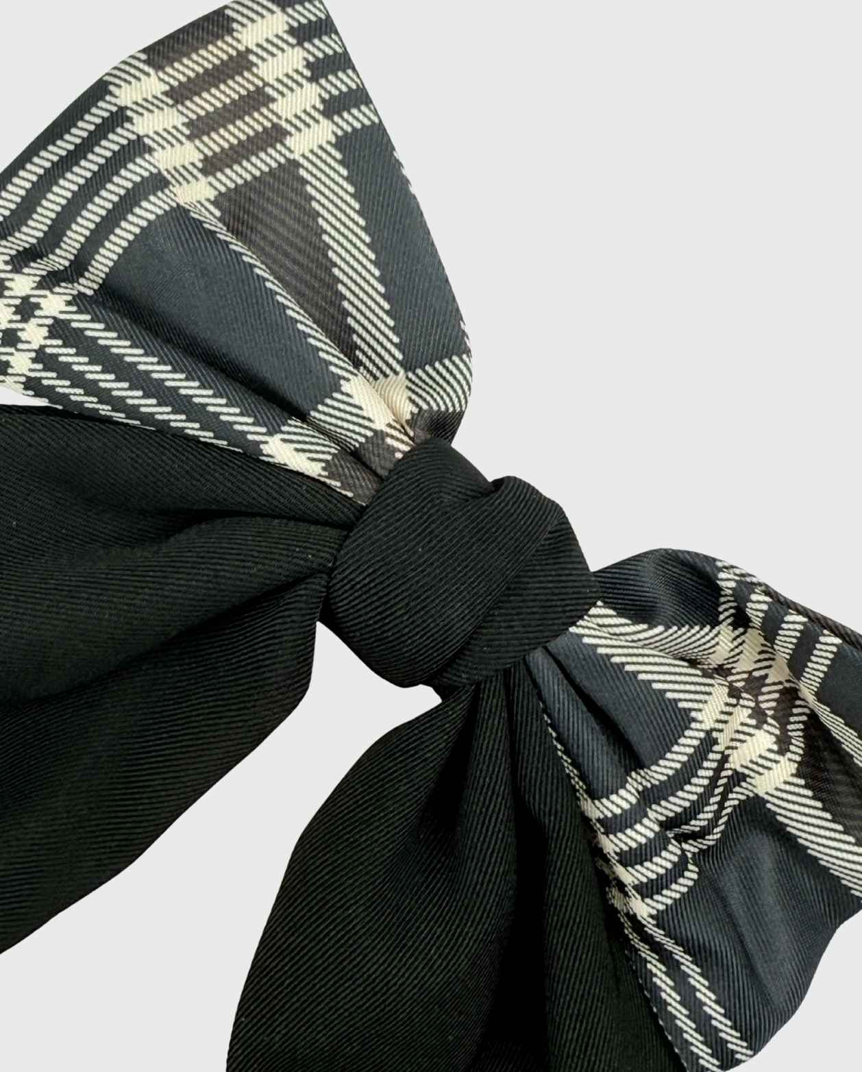 Moño Coquette Cuadros Fashion