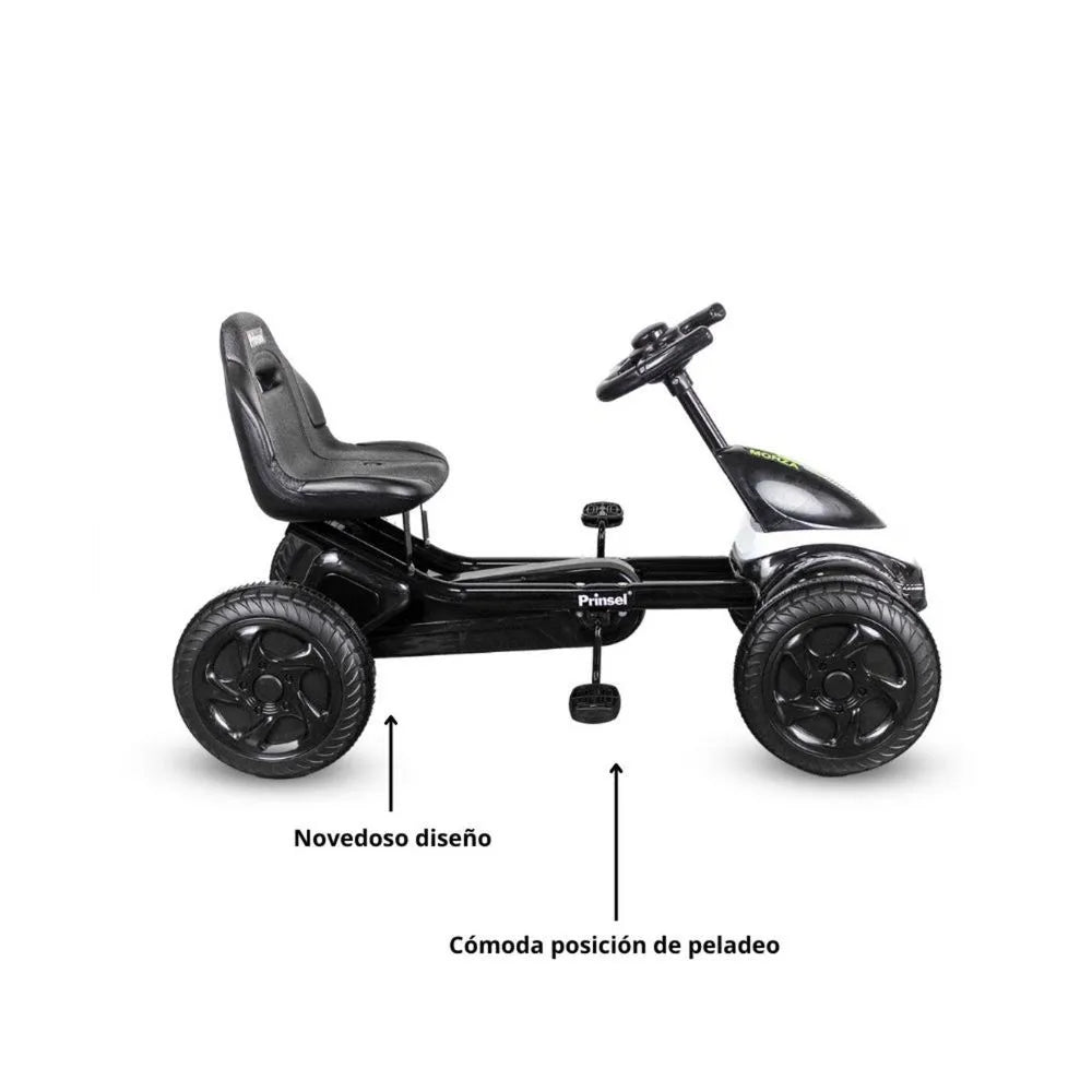 Triciclo Go Kart Monza Blanco Diseño