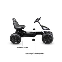 Triciclo Go Kart Monza Blanco Diseño