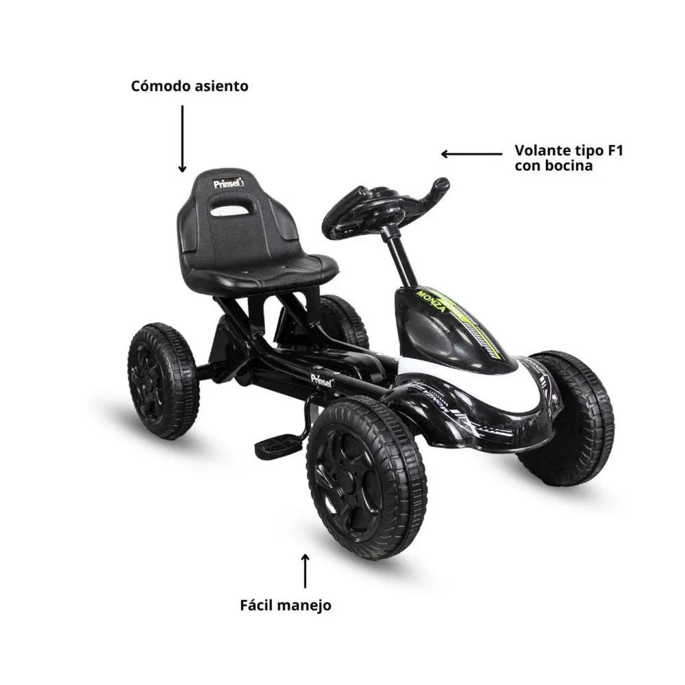 Triciclo Go Kart Monza Blanco Modelo