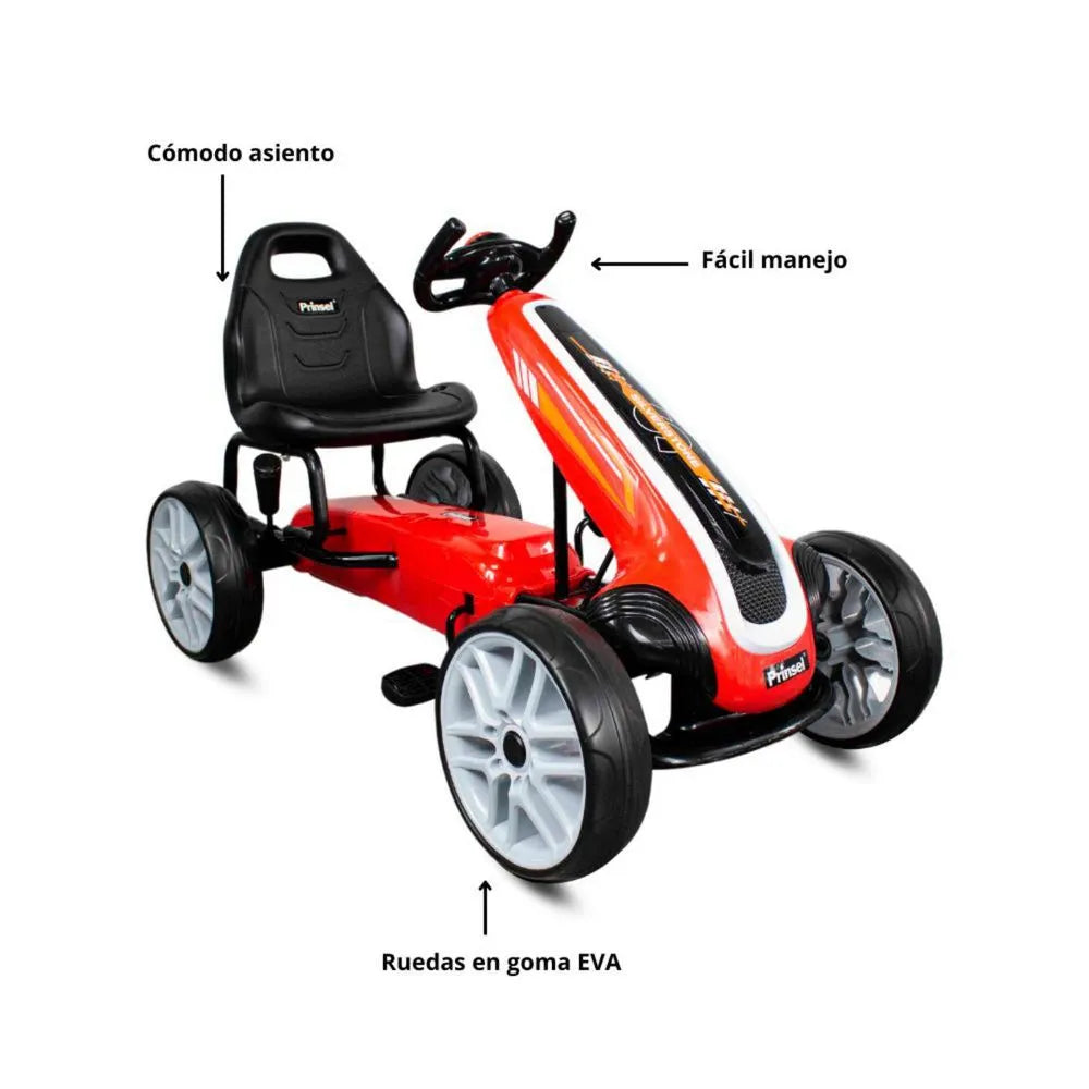 Triciclo Go Kart Silverstone Rojo diseño