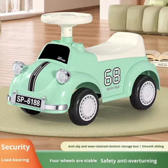 Montable Carro Clasico Luz y Sonido Verde